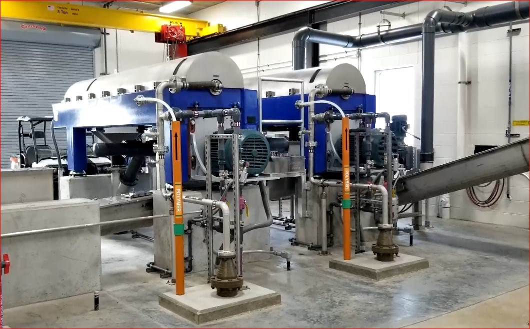 Equipment at wastewater treatment plant Equipment at wastewater treatment plant