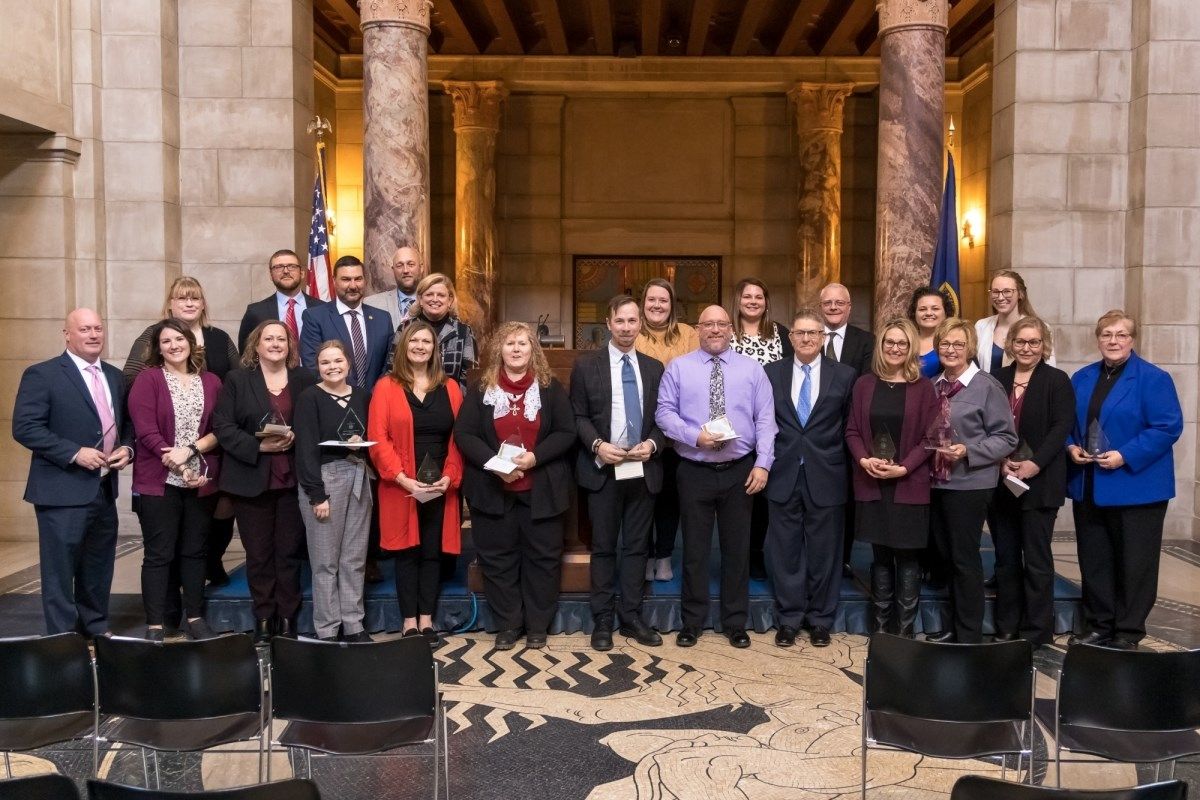 2021 Judicial Award Winners(Diane Wells, front row, far right)