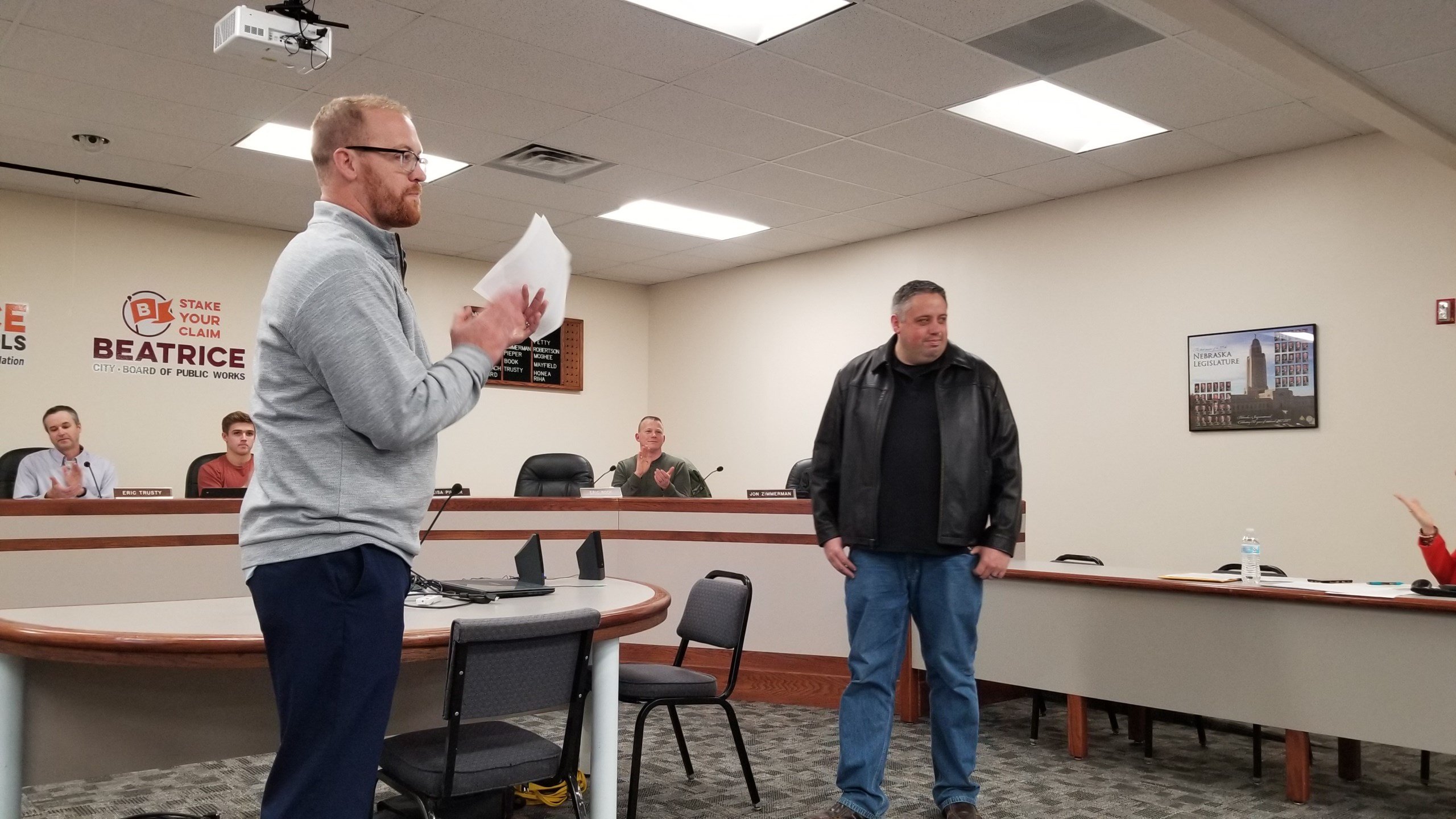 School Resource Officer recognized new officer introduced to Be