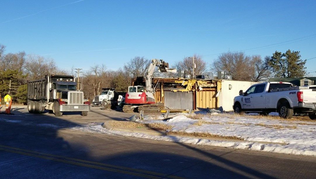 Beatrice convenience store damaged in accident, fire...being demolished