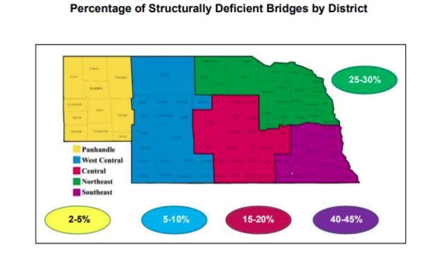 Deficient Bridges (NDOT map)