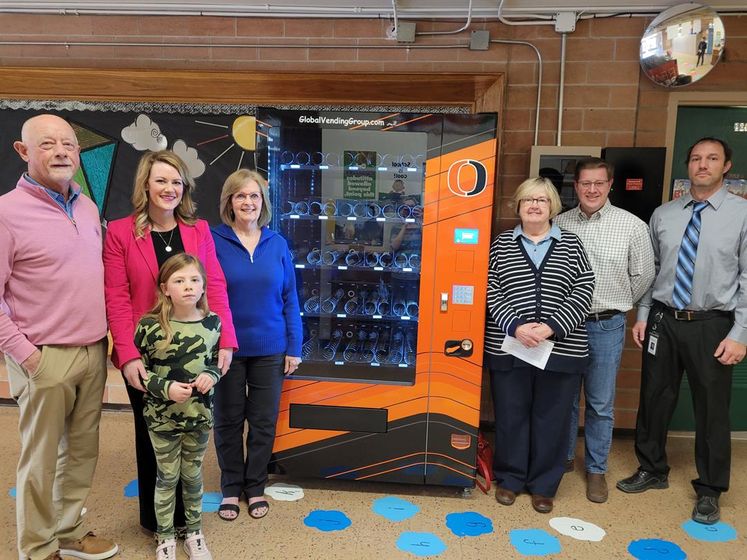 Donors to book vending machine