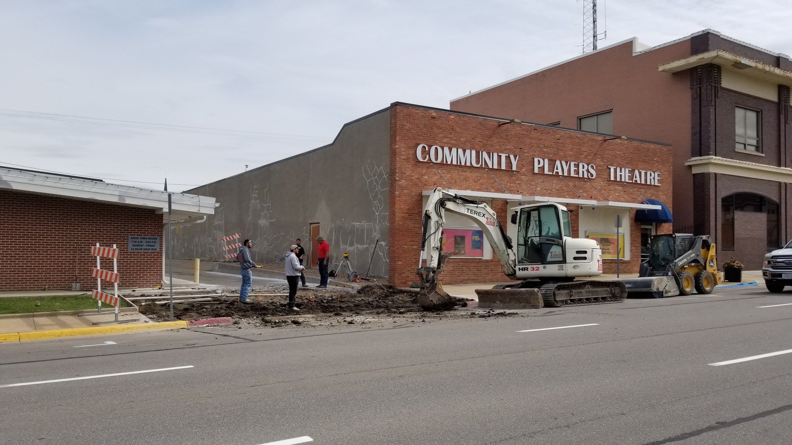 Construction begins on city drive-up lane