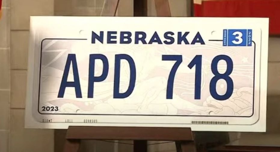 Nebraska New License Plate 2024 - Alene Aurelie