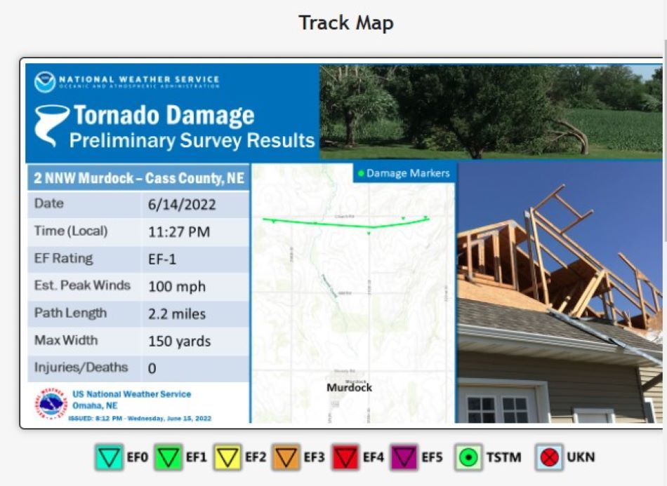 Tornado confirmed near Murdock, late Tuesday night SOUTHEAST NEWS