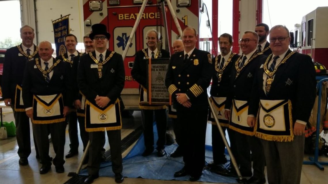 Nebraska Masons dedicate new Beatrice Fire and Rescue Station