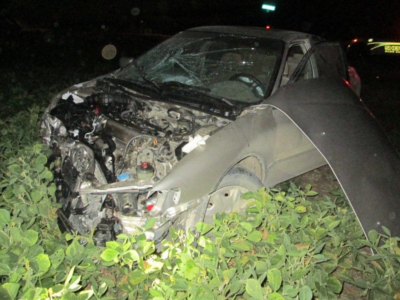 Damage to Honda (Gage County Sheriff's Photot)