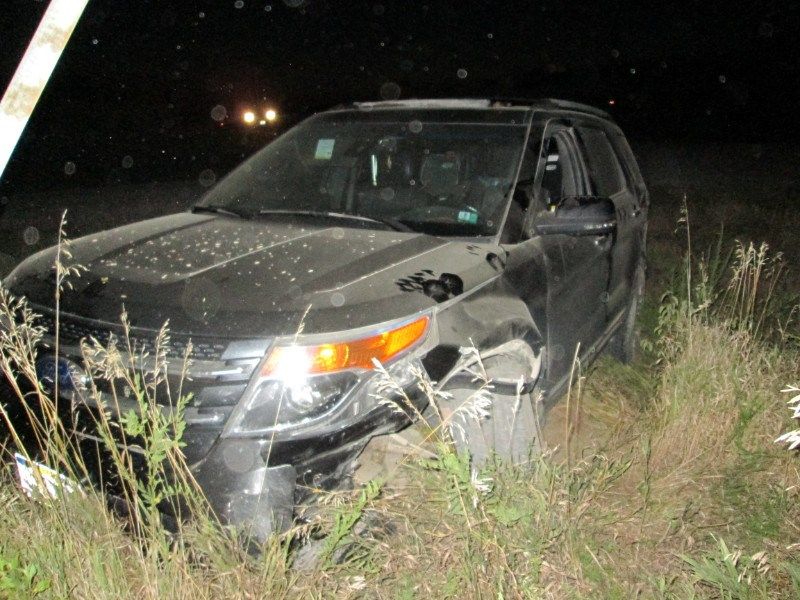Damage to Explorer (Gage County Sheriff's Photo)