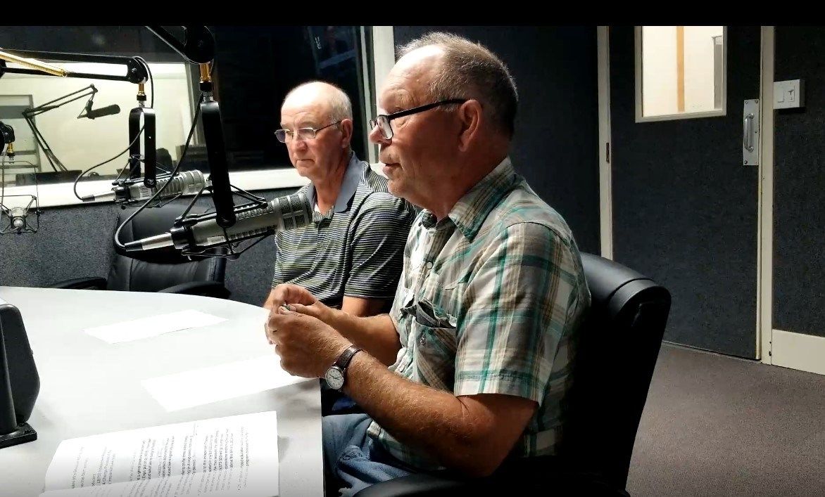 Nebraska Senators Myron Dorn and Tom Brandt, at KWBE
