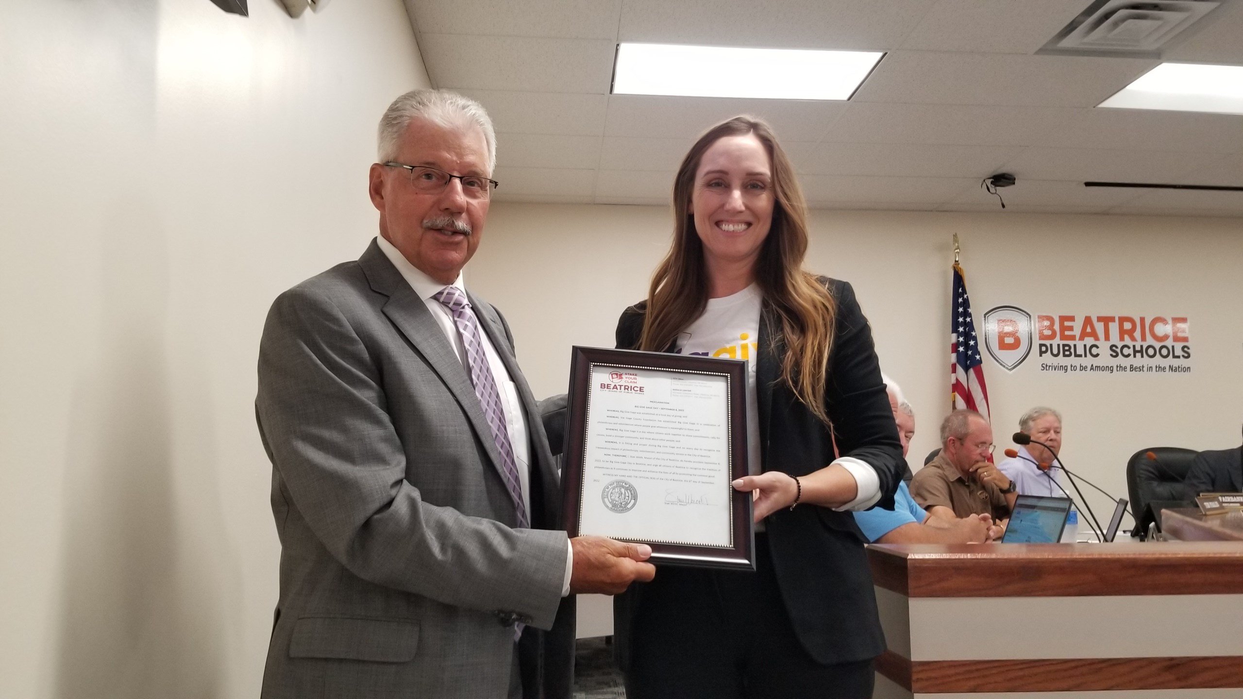 Proclamation recognizes big Beatrice Gage County fundraiser this