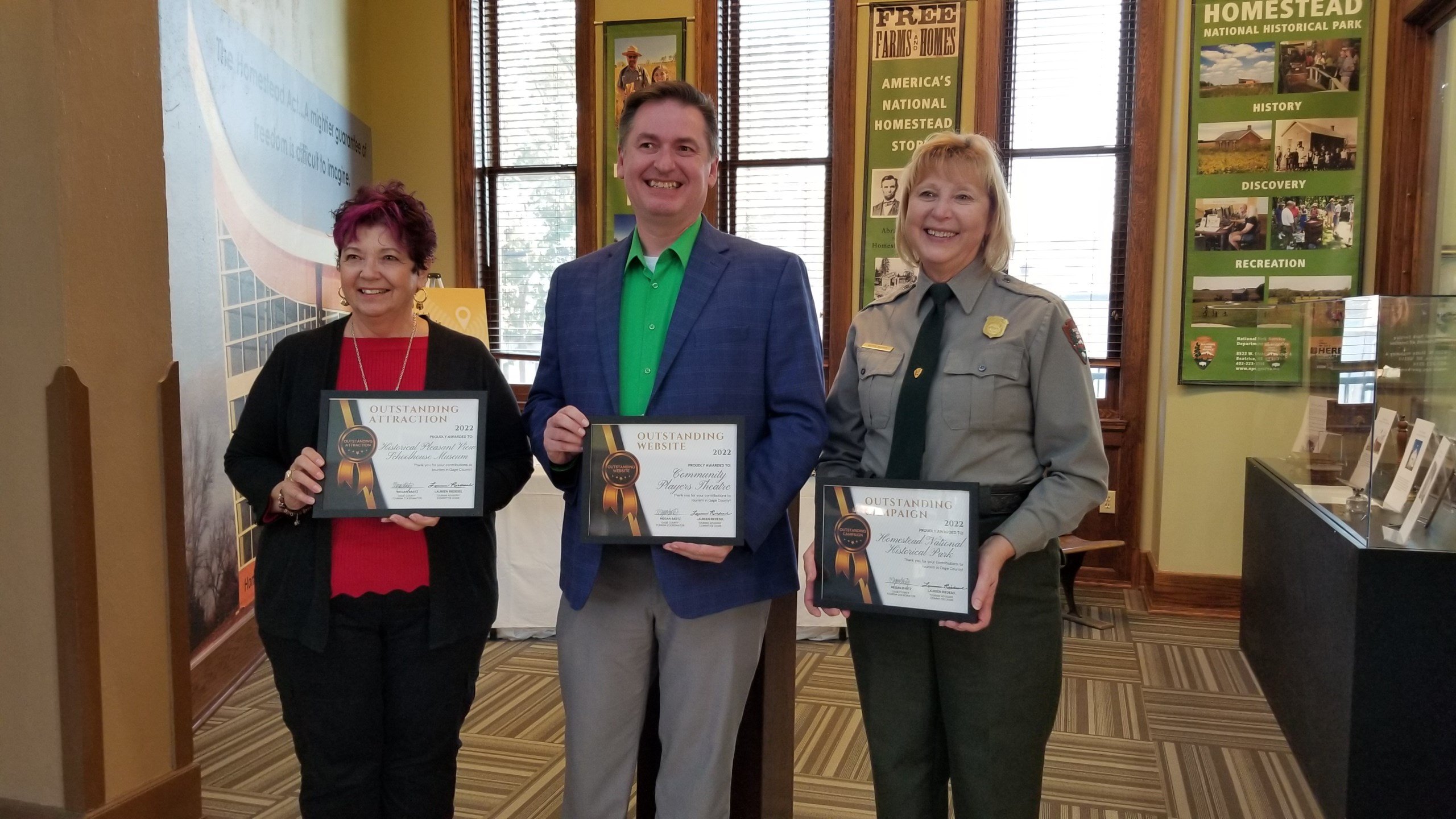 Honors handed out for Gage County Tourism efforts SOUTHEAST