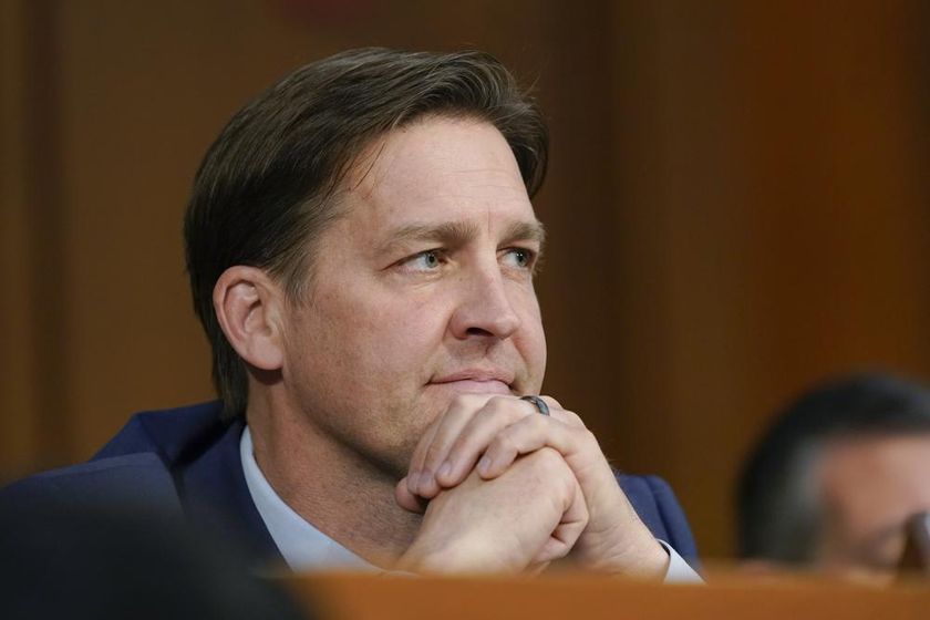 Sen. Ben Sasse, R-Neb., listens during a confirmation hearing for Supreme Court nominee Ketanji Brown Jackson before the Senate Judiciary Committee on Capitol Hill in Washington on March 23, 2022.