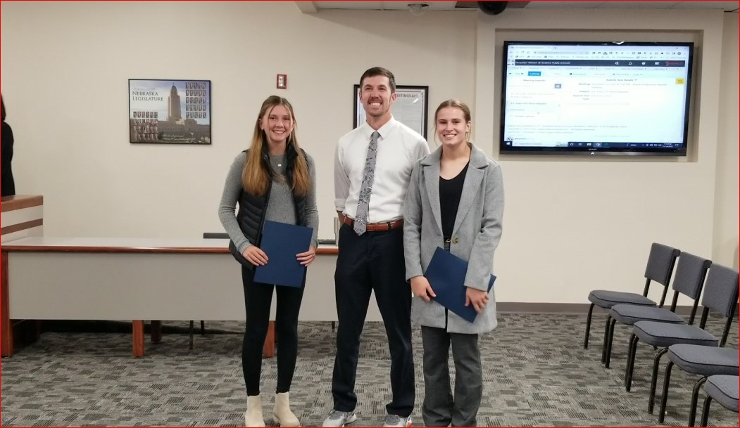 Three fall sports standouts honored by Beatrice Board of Educati