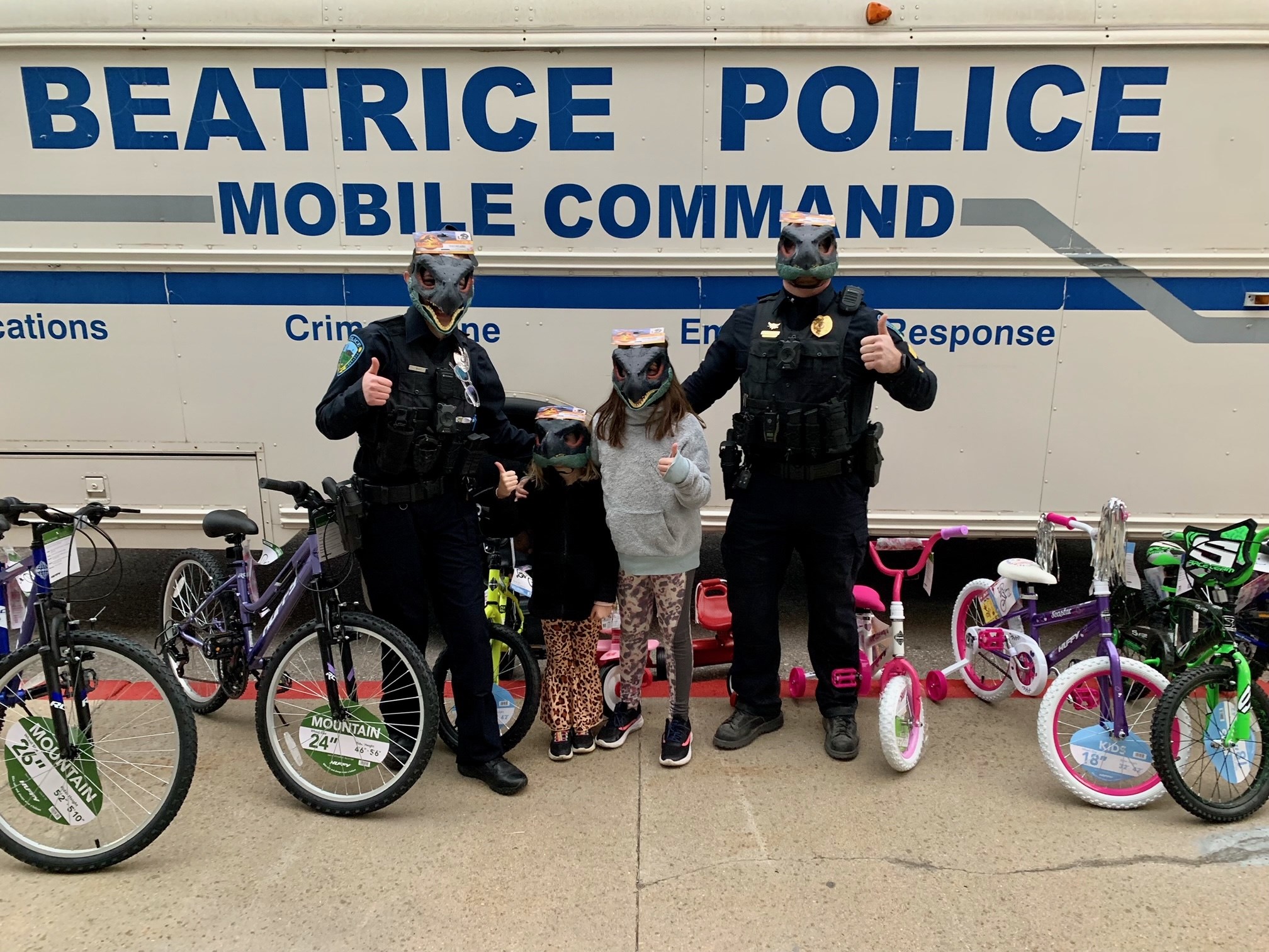 Stuffed full of toys donations Beatrice Police conduct success