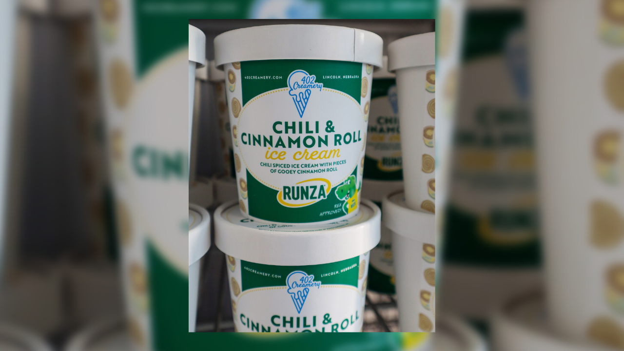 Sweet and spicy in an icy, Chili and Cinnamon Roll ice cream