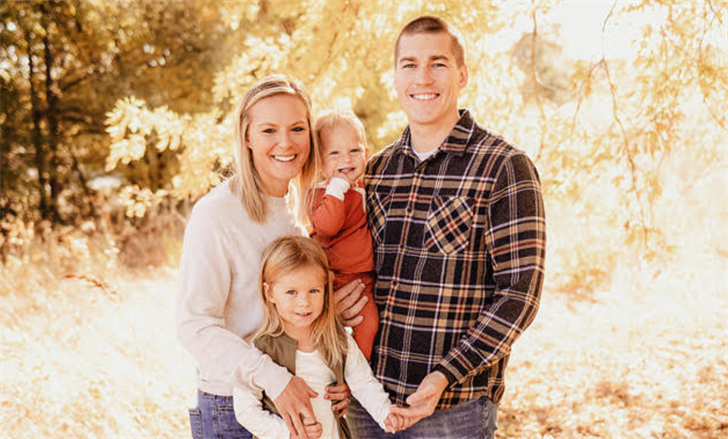Jared Haag, pictured here with his wife and kids, will be Central Elementary's principal in Fairbury starting in the 2023-24 school year.