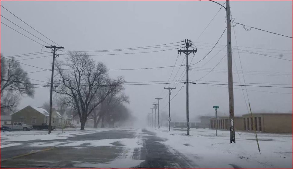 Snow on West Court Street