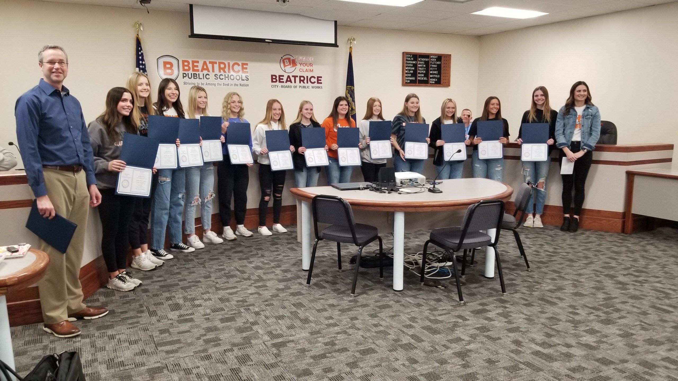 Beatrice High School Cheer Team