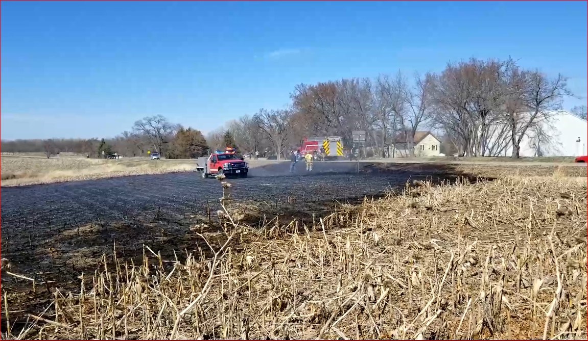 Beatrice Rural Firefighters douse flames near ESU Number 5 build