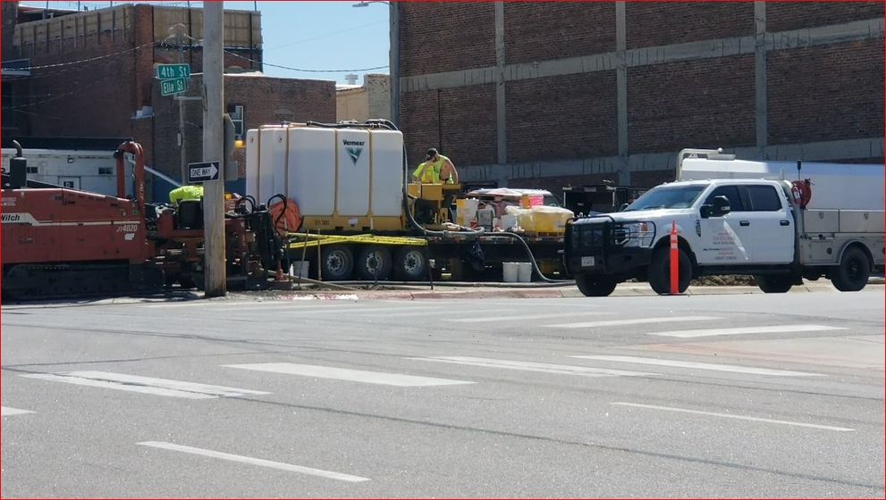 Water Main Work at 4th and Ella