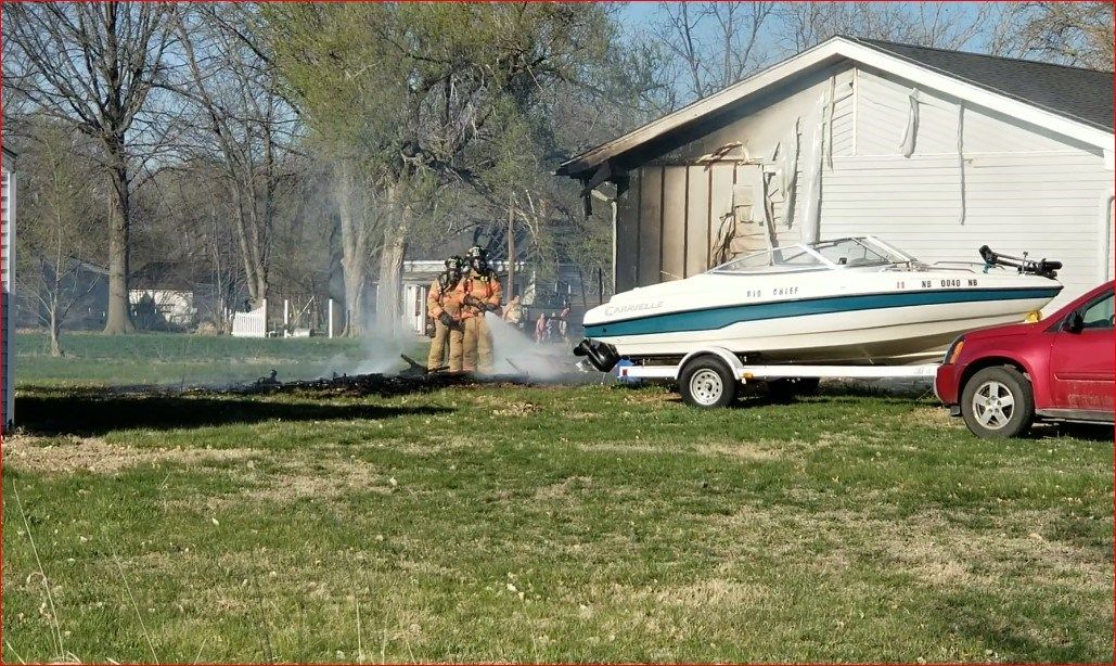 Debris, trash fire damages Bismark Street property in west Beatrice
