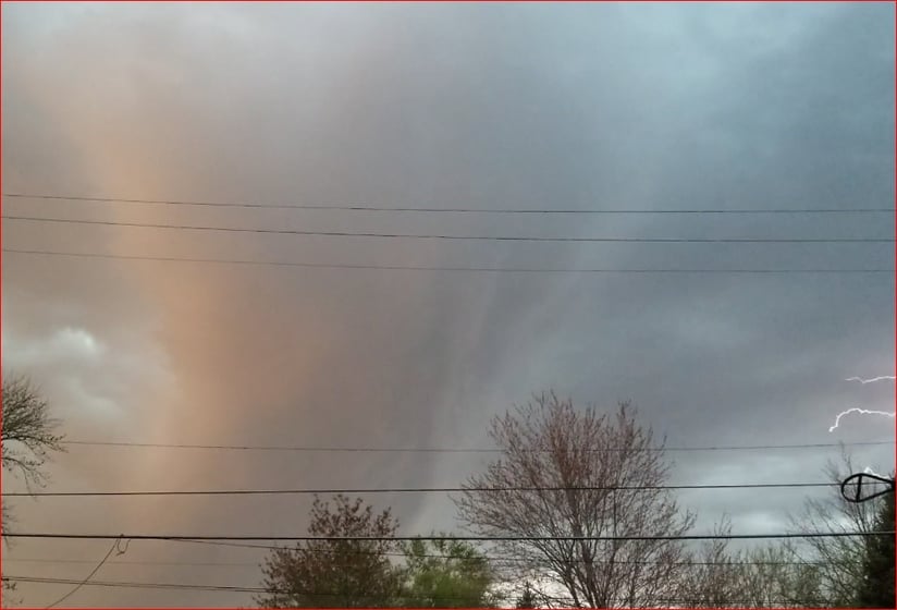 Thunderstorm downdraft, north of Beatrice