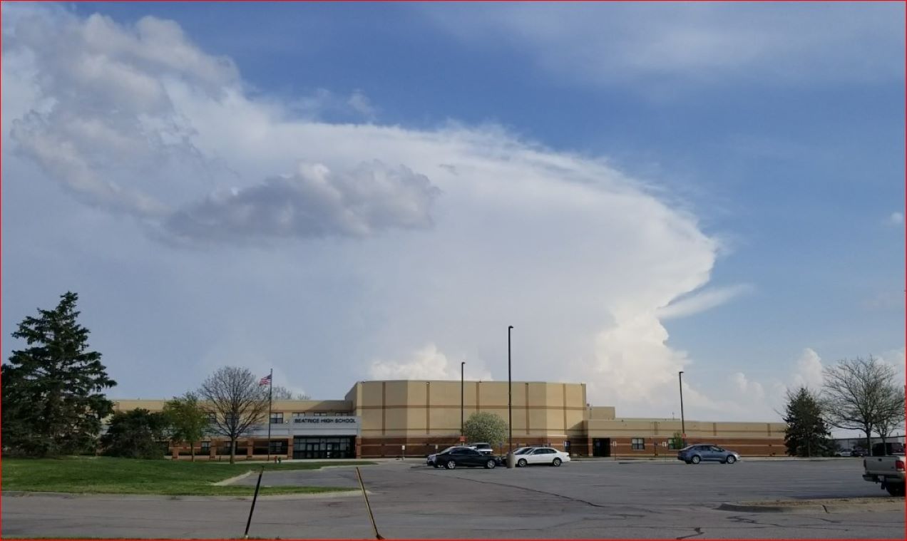 Large hail reported with overnight storms in Nebraska Kansas