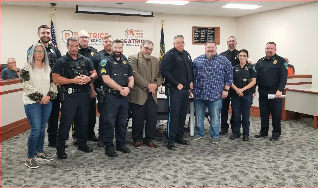 Beatrice Police dispatcher pay raised commendations given