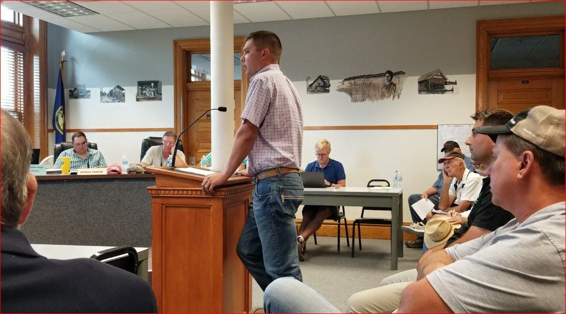 Gage County Planning Commission second hearing on Summit Pork plan near Adams