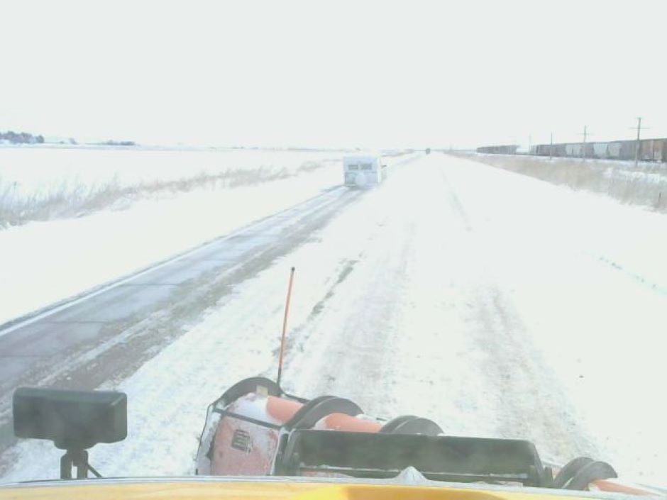 Band of snow picks out some areas leaves others untouched