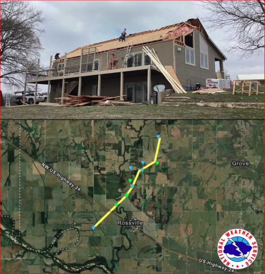 Kansas tornadoes rate EF2, according to National Weather Service