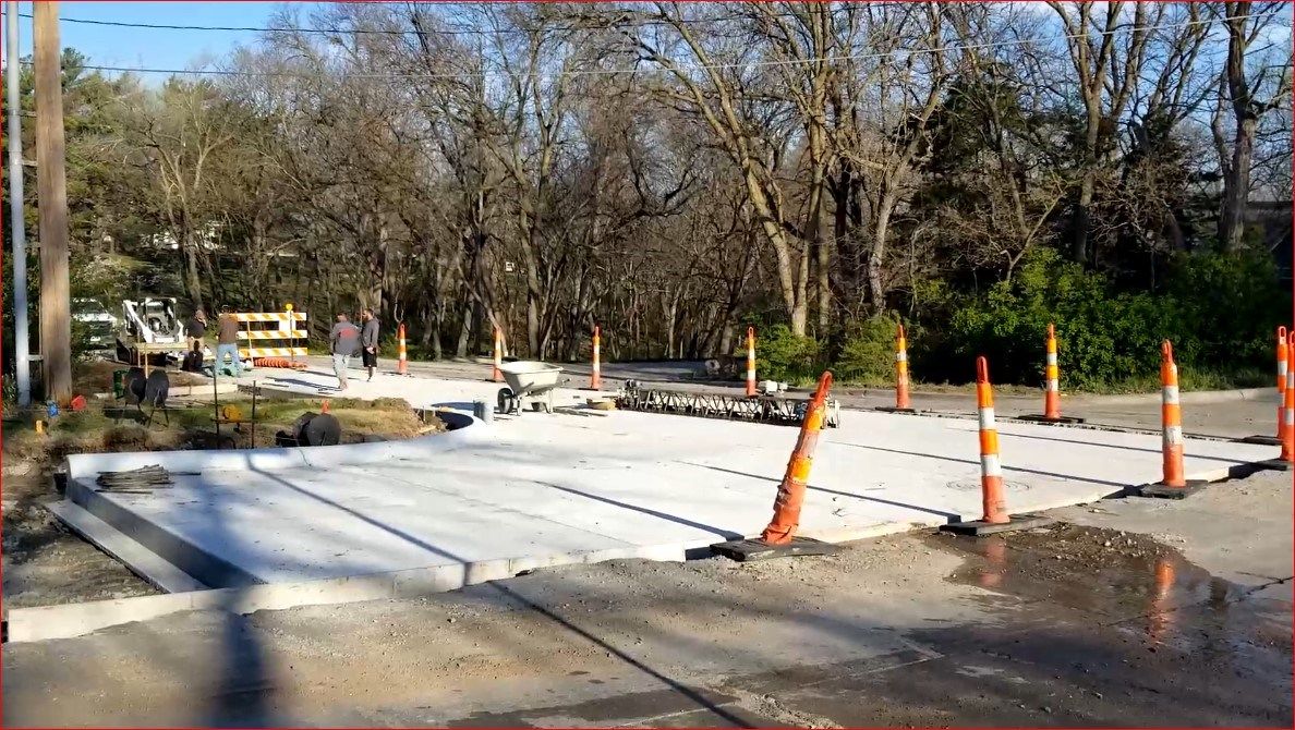 Intersection work at 13th and Beaver