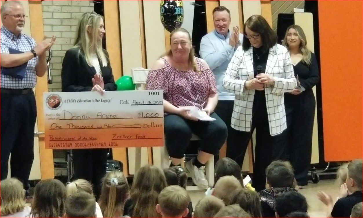 Paddock Lane Elementary has the Paraeducator of The Year, in Beatrice