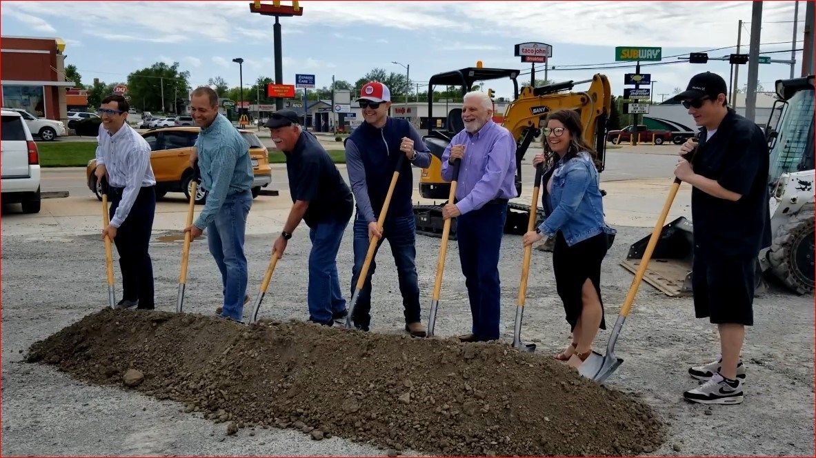 Groundbreaking at 6th and Monroe, future site of Jimmy John's