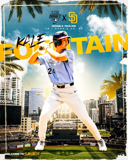 Former Norris Titan, Kale Fountain, drafted to the San Diego Padres in the MLB