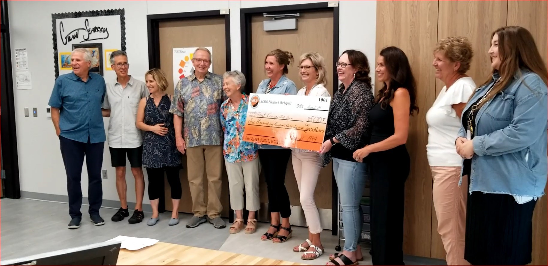 Beatrice Elementary Art Room, dedicated to artist, classmate