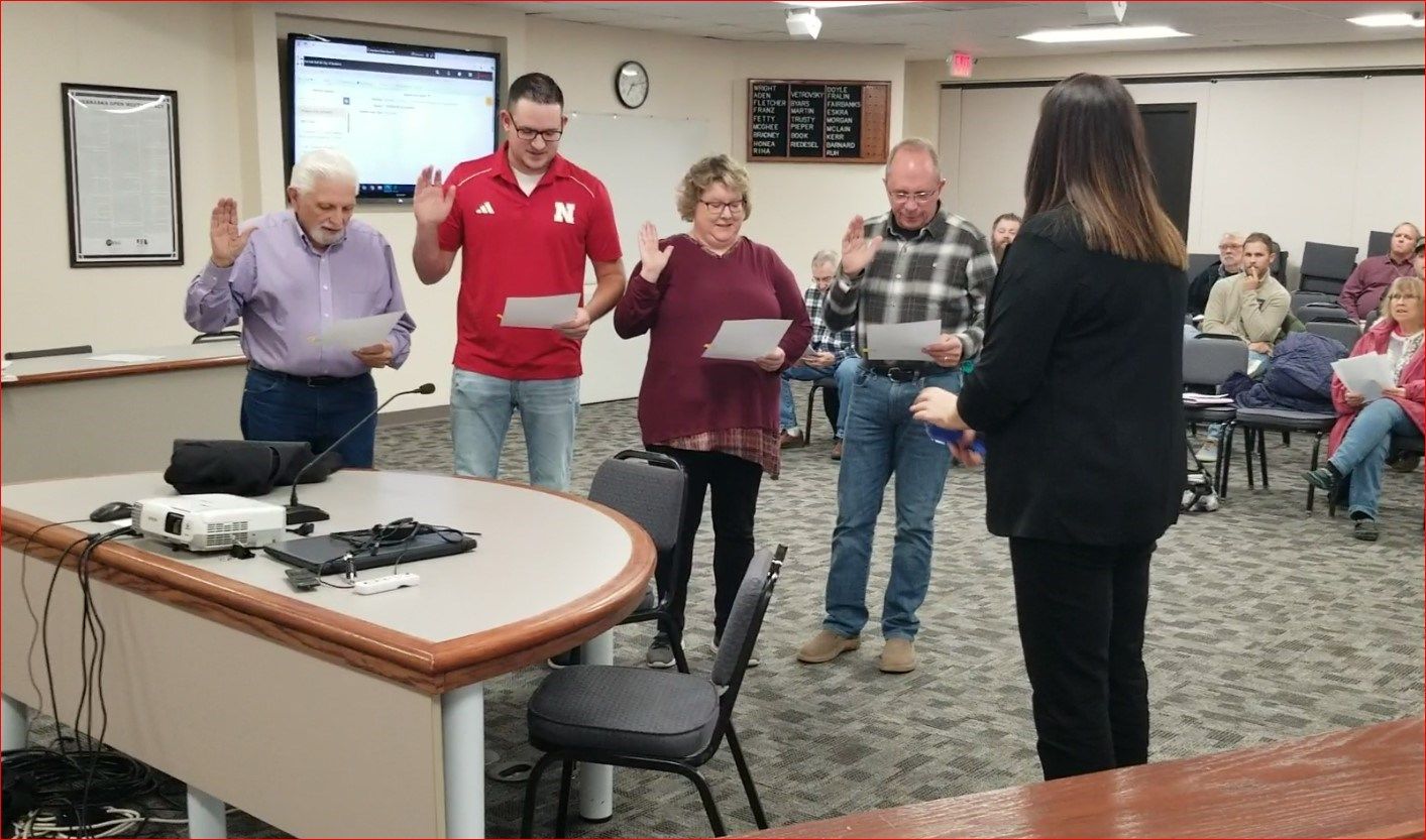 (left to right) Gary Barnard, Alex Eckhoff, Dana Hydo, Ted Fairbanks