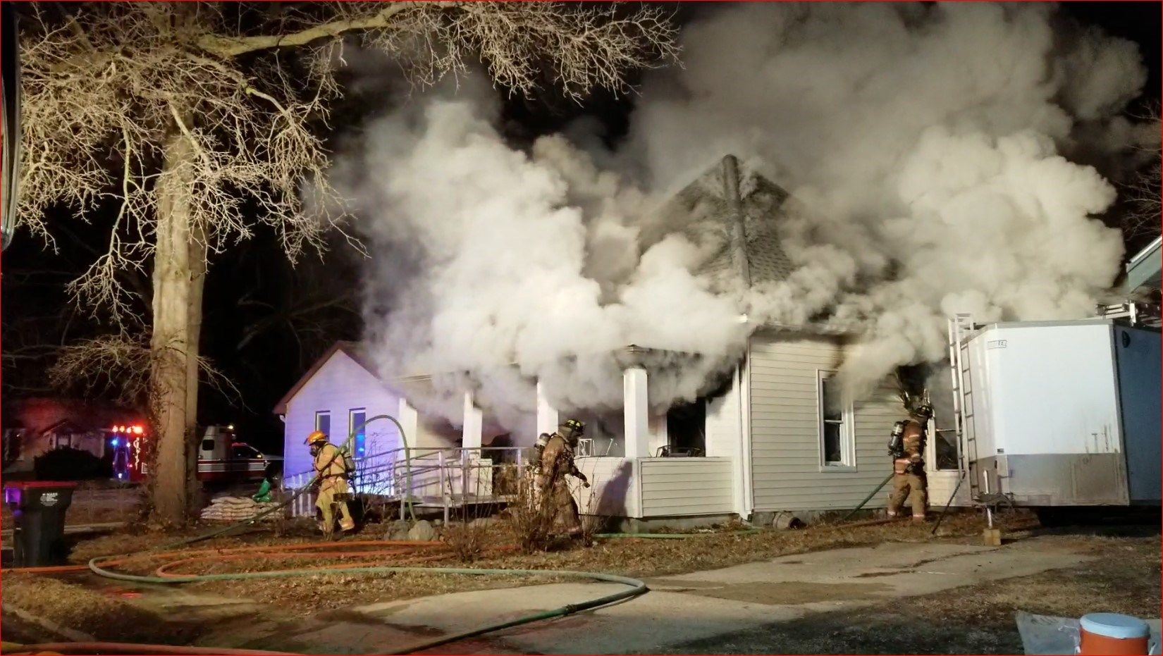 Firefighters battle blaze at 904 Scott Street