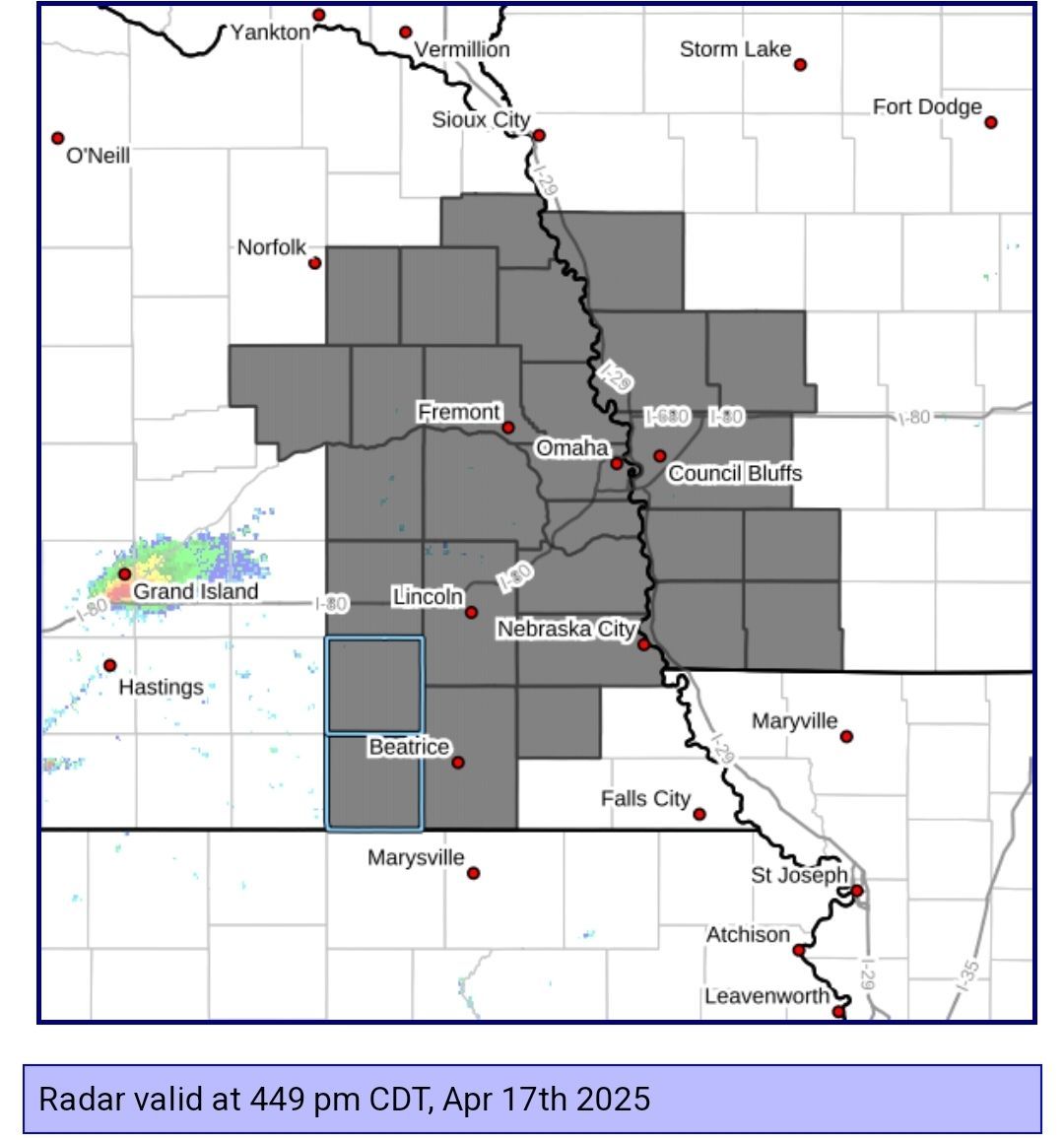 Eastern Nebraska, Western Iowa under Tornado Watch through Thursday night