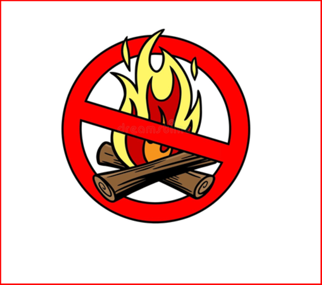 No campfires at recreation areas
