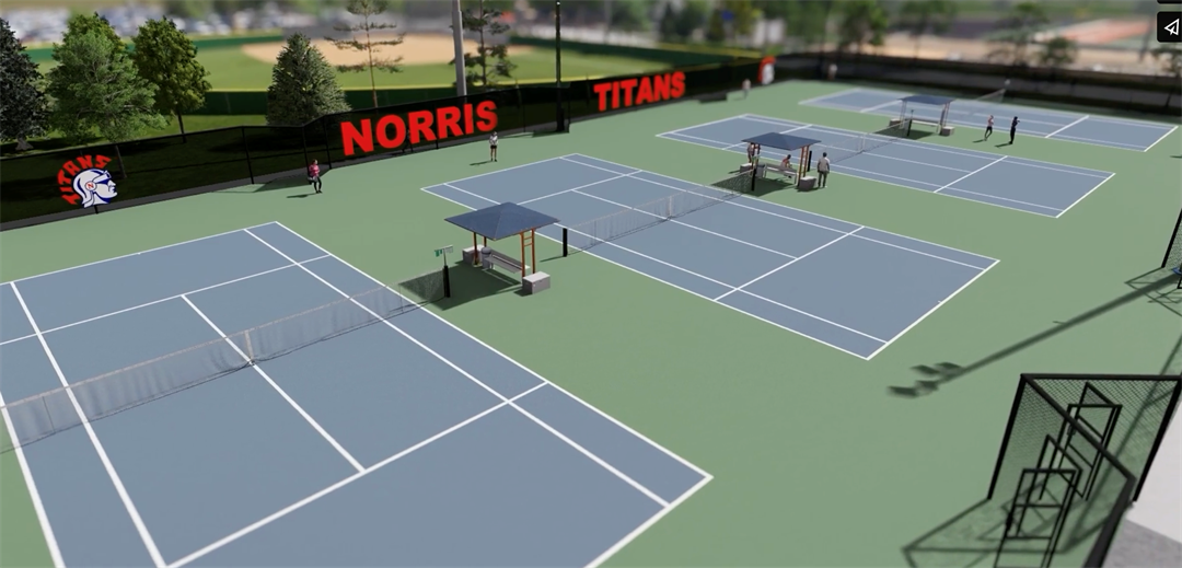 Norris tennis courts to be funded by USTA