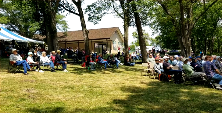 Outside the Education Center, at the Homestead National Historical Park