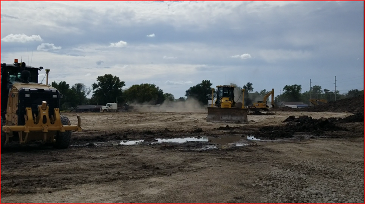 Earth work at Heritage Heights