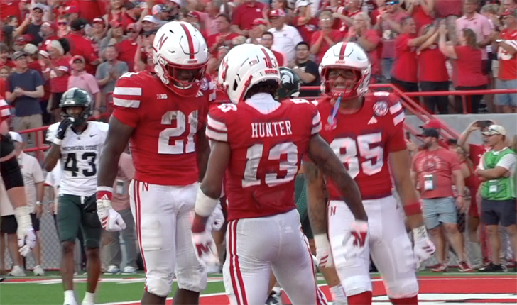 Nebraska tops Michigan State 38-27