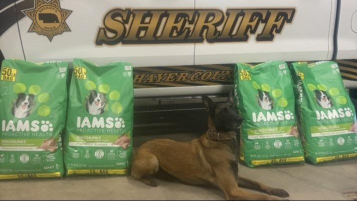IAMS Donates Dog Food to Support Thayer County K-9 Program